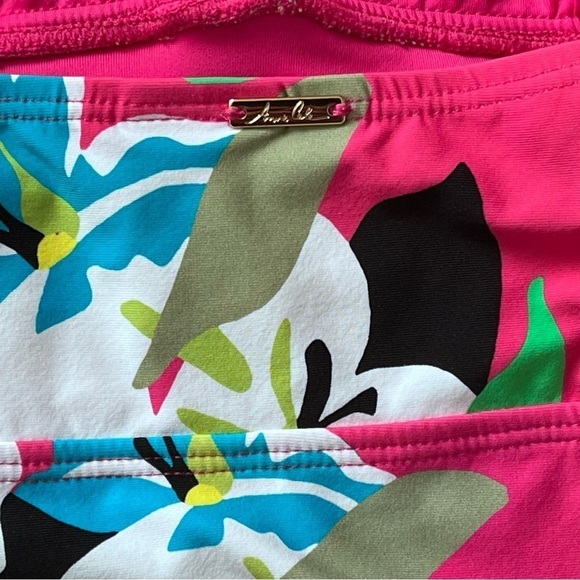 Anne Cole High Neck Key Hole Ruffled Straps One Piece Swimsuit Cabana Pa… - Picture 9 of 15